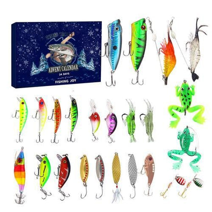 🐟24 Days Christmas Countdown Fish Tackle Set