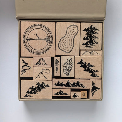 🔥Last Day Sale 49% OFF🌋Handmade Map Making Stamp Kit (16 Pcs)